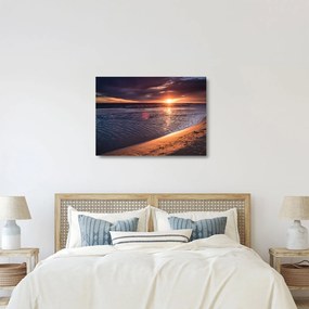 Napnyugta képe (üvegen) (70x50 cm)