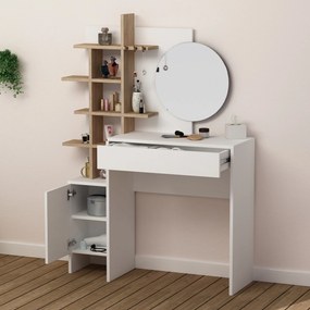Fésülködő asztal Mup - White, Oak