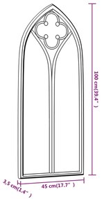 homokszínű tükör beltéri használatra 100 x 45 cm