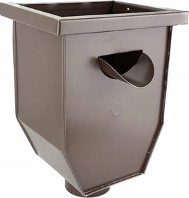 Ereszcsatorna mosogató kosár 100mm-es lefolyócsőhöz Galeco Csokoládé Félmatt Acél