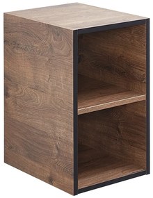 Barna alacsony fürdőszoba szekrény tölgyfa dekorral 30x51 cm Set 374 - Pelipal