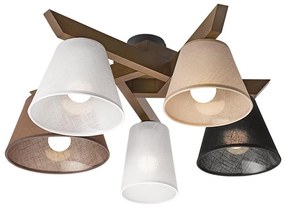 Fali lámpa ANTONIO 5xE14/40W/230V, közvetlen szerelésű