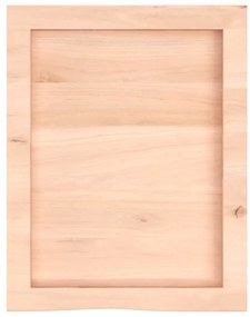 kezeletlen tömör tölgyfa fali polc 40x50x(2-4) cm