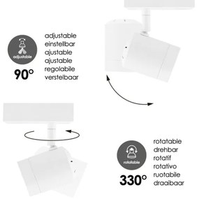 LED Dimmelhető spotlámpa MANU 1xGU10/5,8W/230V fehér