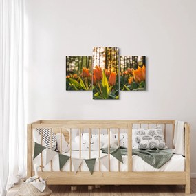 Narancssárga tulipán képe (90x60 cm)