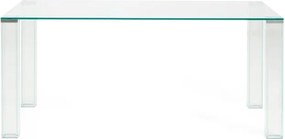 Üveg étkezőasztal 90x160 cm Adularia – Kave Home