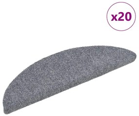 20 db világosszürke öntapadó lépcsőszőnyeg 56 x 17 x 3 cm
