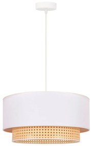 Duolla - Csillár zsinóron BOHO 1xE27/15W/230V átm. 45 cm krémes/rattan