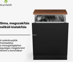 Blumfeldt WoodVista mosogatógép szekrény, Robusztus munkalap, Zökkenőmentes integráció