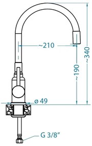 ALVEUS SETA23232 - Konyhai mosogató CADIT+mosogató csaptelep MINTAS 34cm gránit/fekete