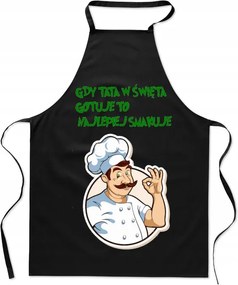 Karácsonyi Konyhai Kötény Mint Apa Karácsonykor Főz Tökéletes Ajándék