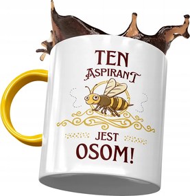 Sárga Bögre Aspiránsnak Ez az Aspiráns Osom! fényképes nyomattal