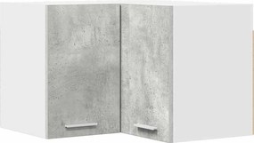 vidaXL Függő szekrény Beton szürke és fehér 57 x 57 x 40 cm Faanyag