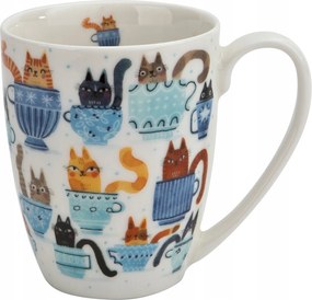 Porcelán bögre 350 ml Macskavilág Macskák csészékben
