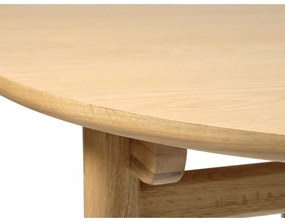 Bővíthető étkezőasztal tölgyfa dekorral 100x190 cm Carno – Unique Furniture