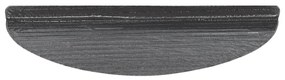 20 db fekete öntapadó lépcsőszőnyeg 56 x 17 x 3 cm