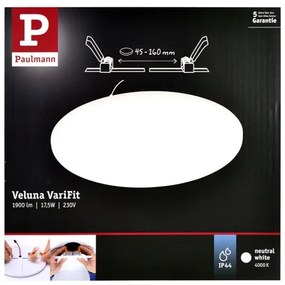 Paulmann 92392 - LED/17,5W IP44 Fürdőszobai beépíthetó lámpa VARIFIT 230V