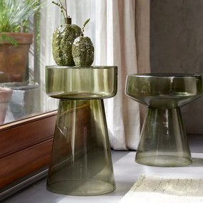 Üveg kerek tárolóasztal ø 37 cm Dakwa – Light &amp; Living