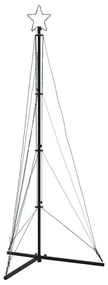meleg fehér LED karácsonyfa 363 LED 182 cm