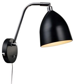 Markslöjd 105027 - Fali lámpa HAMINA 1xE27/40W/230V fekete