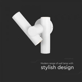 LED kültéri fali spotlámpa 2xLED/3W/230V 4000K IP44 fehér