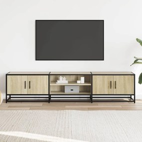 sonoma tölgy színű szerelt fa TV-szekrény 180 x 35 x 41 cm