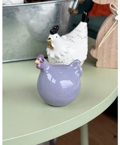 Kerámia tyúk LILAC CHICKEN lila - több méretben Méret: S