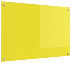 Konyhai Hátfal Sárga 90x60x0,6 cm Edzett Üveg