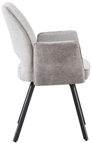 Mazzoni TULIP Sötét Beige (UF980-03 szövet) - MODERN KÁRPITOZOTT KARFÁS SZÉK NAPPALIBA/ÉTKEZŐBE/LOFT IRODÁBA