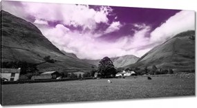 Vászonkép 115x55 Lila égbolt