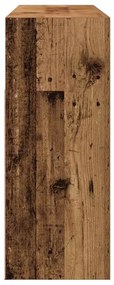 antik fa szerelt fa tálalószekrény LED-ekkel 115,5x30x75 cm