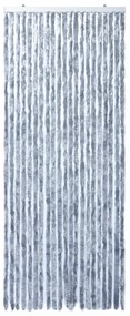 ezüstszínű zsenília rovarfüggöny 90 x 220 cm