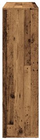 antik fa színű fa térelválasztó könyvespolc 102x29x103,5 cm