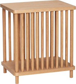 Tárolóasztal tölgyfa dekorral 27x37 cm Acorn – Hübsch