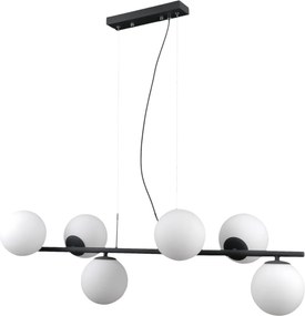 Italux modern függeszték raddi fehér fekete itxpnd-5510-6-bk