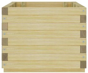 téglalap alakú fa magaságyás 100 x 50 x 40 cm