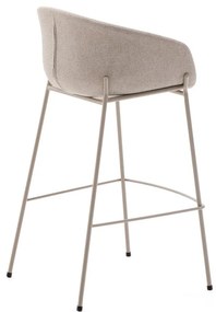 Bézs bárszék (ülésmagasság 75 cm) Yvette – Kave Home