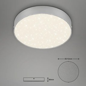 Briloner 7073-414 -LED Mennyezeti lámpa STAR SKY LED/16W/230V átm. 21 cm ezüst