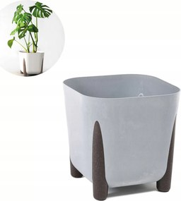 Négyzet alakú virágtartó lábakkal Frida Eco 260 Virágágyás