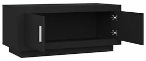 fekete szerelt fa dohányzóasztal 102 x 55 x 45 cm