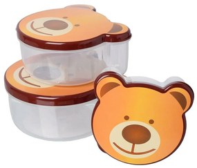 Bear Kids Snack Box készlet, 4 db , 200 ml, 300ml, 500 ml és 750 ml