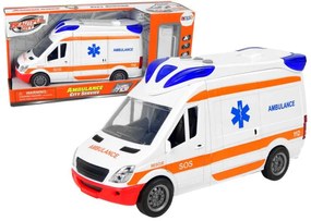 Interaktív Ambulance + Hordágy Fény és hanghatások! Ajtók nyitása 25 Cm