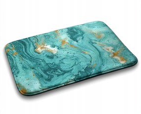 Trendi fürdőszobaszőnyeg Türkiz márvány 90x60 cm