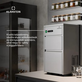 Klarstein Powericer XL, jégkocka készítő, ipari berendezés légkocka gyártáshoz, 145 W