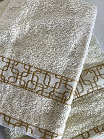 KOCKA frottír törülköző - bézs színű A törülközők mérete: Törülköző 70x140 cm