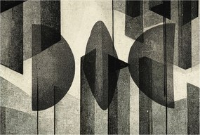 Divatos 3D Fali Tapéta Geometrikus formák 104x70 Ragasztóval