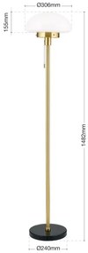 Orion Stl 12-1191/1 - Állólámpa SPARTA 1xE27/40W/230V arany/fekete