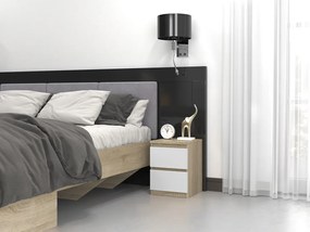 Odell M2 MIX éjjeliszekrény, 30x40x30 cm, fehér-sonoma