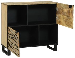 Fiókos szekrény – 80x33,5x75 cm, tömör mangófából készült