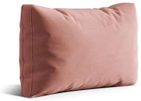 Rózsaszín bársony párna kanapéra Kemi – Cosmopolitan Design